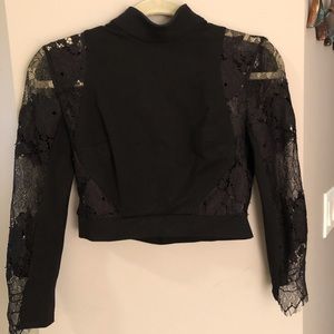 Lace crop top